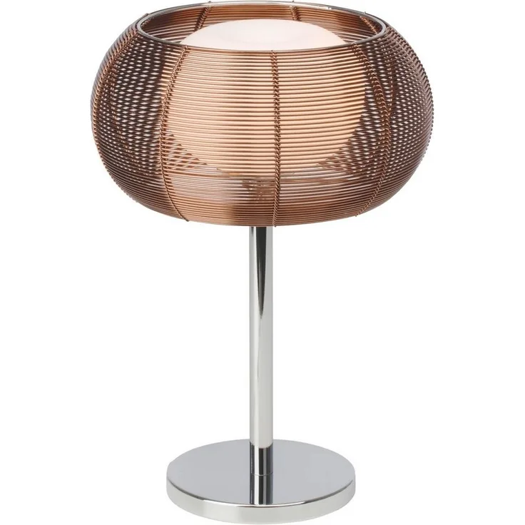 BRILLIANT Lampe Relax Tischleuchte bronze/chrom | 1x QT14, G9, 25W, geeignet für Stiftsockellampen nicht enthalten | Mit Schnurzwischenschalter | Für LED-Leuchtmittel geeignet
