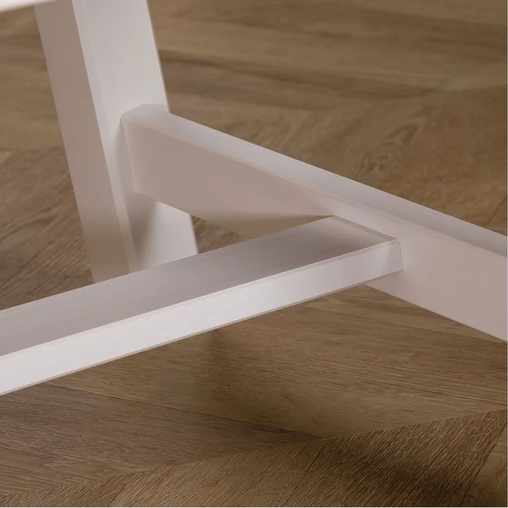 IDIMEX Couchtisch LUZERNA, Wohnzimmertisch 45 x 60cm aus Massivholz, moderer Sofatisch weiß – Bild 3