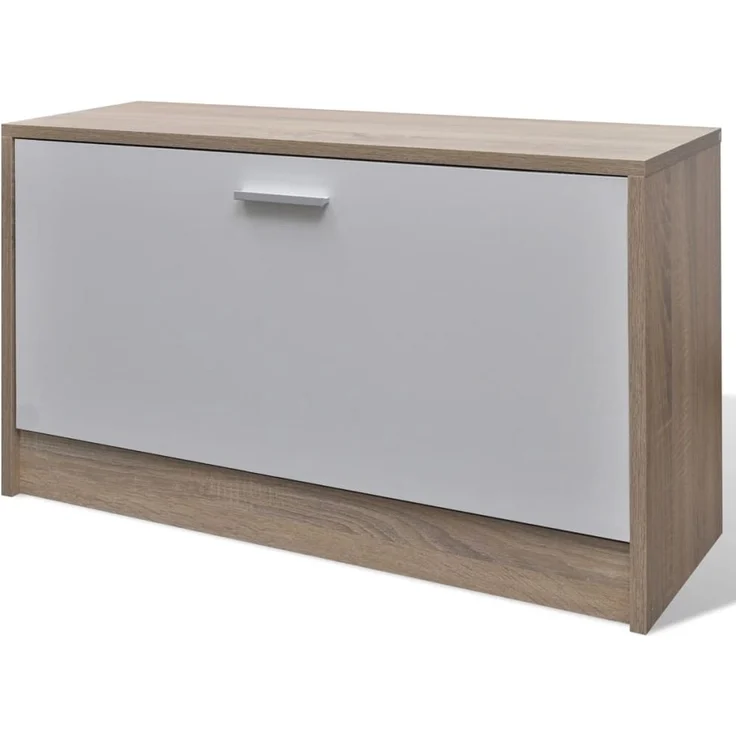 Garderoben Flur 3-in-1 Schuhschrank Schuhkipper Spiegel 241246 – Bild 5