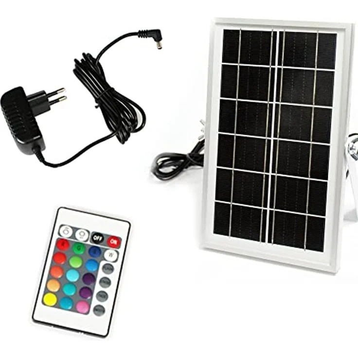 Arnusa Pflanzkübel Solar Blumenkübel LED Farbwechsel + Fernbedienung Akku Blumentopf, beleuchtet Solarleuchte moderne Lampe – Bild 7