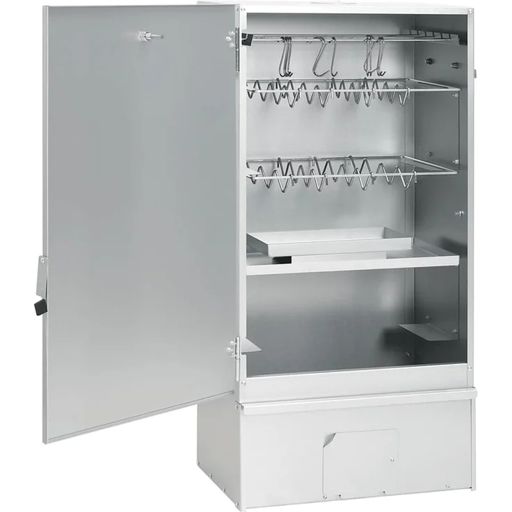 vidaXL Räucherofen mit Holzspänen, Verzinkter Stahl, 44,5x29x83 cm – Bild 6