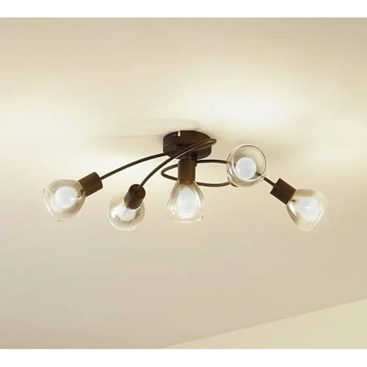 Lindby Deckenleuchten Pendura, Glas Alu IP20, 5 x 10 W LED – Bild 2