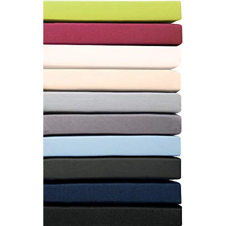 aqua-textil Spannbettlaken Pur Topper Laken Jersey Laken 120x200-130x200cm natur, Baumwolle, (1 Stück), anschmiegsam,bügelfrei,faltenfreier Sitz – Bild 7