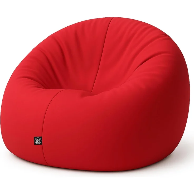 PATCH HOME 2-in-1 Sitzsack Sessel - Gaming Bean Bag mit Reißverschluss - Bereits befüllt, Ergonomisch & Robust für Kinder & Erwachsene - Indoor & Outdoor, Wetterfest (Rot, 155cm) – Bild 1