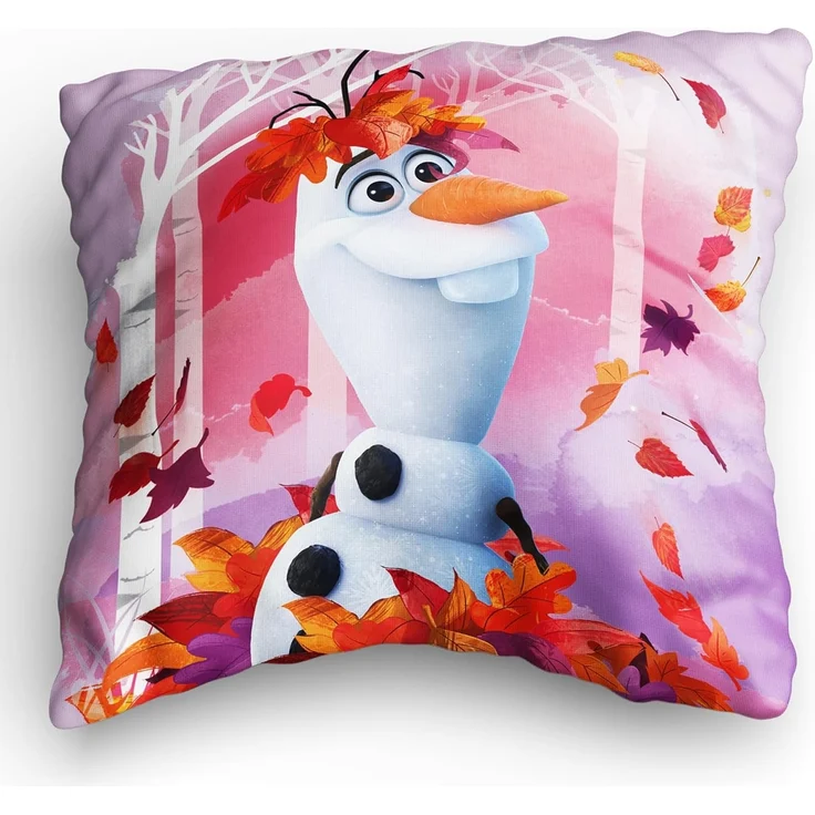 BERONAGE Dekokissen Frozen Die Eiskönigin Kissen Olaf Summer 40x40 cm Kuschelkissen, passend zur Bettwäsche, ideal für Sofa, Couch, Kinder-Bett, Auto – Bild 3