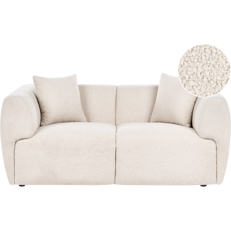 Sofa 2-Sitzer VALBY Bouclé Beige