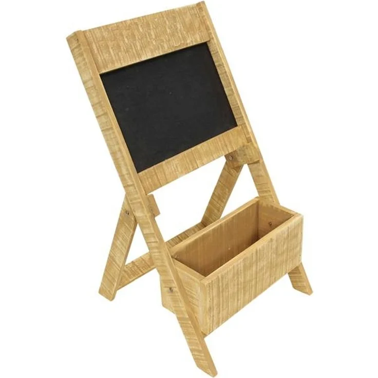 Tafel mit Pflanzkasten, klappbar, 67 cm hoch, Kreidetafel mit Blumenkasten, Kundenstopper – Bild 4