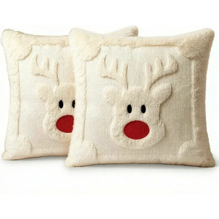 Bomiclss Kissenbezug 2er-Set Weihnachtsdeko Kissenbezug 45x45 cm, (2 Stück)