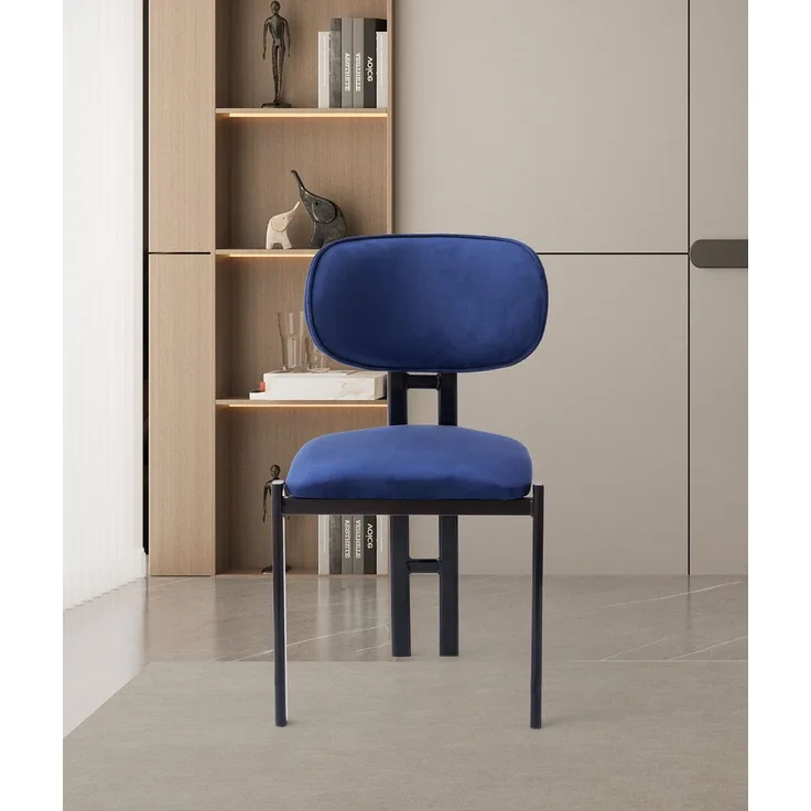 Skye Decor 'Muriz - 4967' Stuhlset (2-teilig), Marineblau / Schwarz, 43 x 83 x 47,5 cm