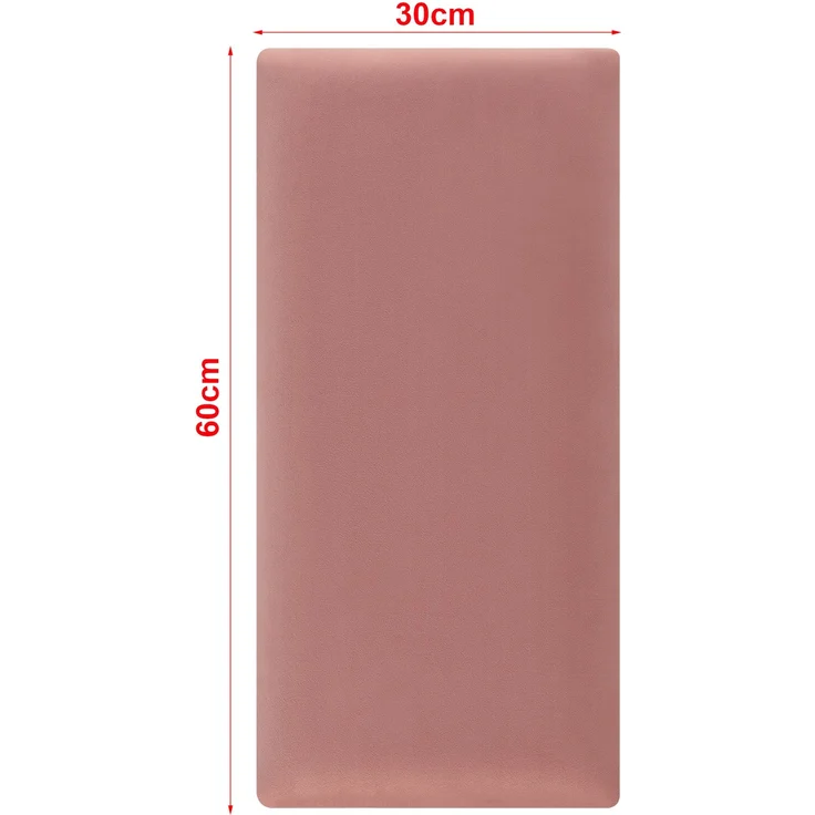 Wandkissenset Carpino 3-tlg. Samt 60x30 cm Rosa [neu. haus] – Bild 3