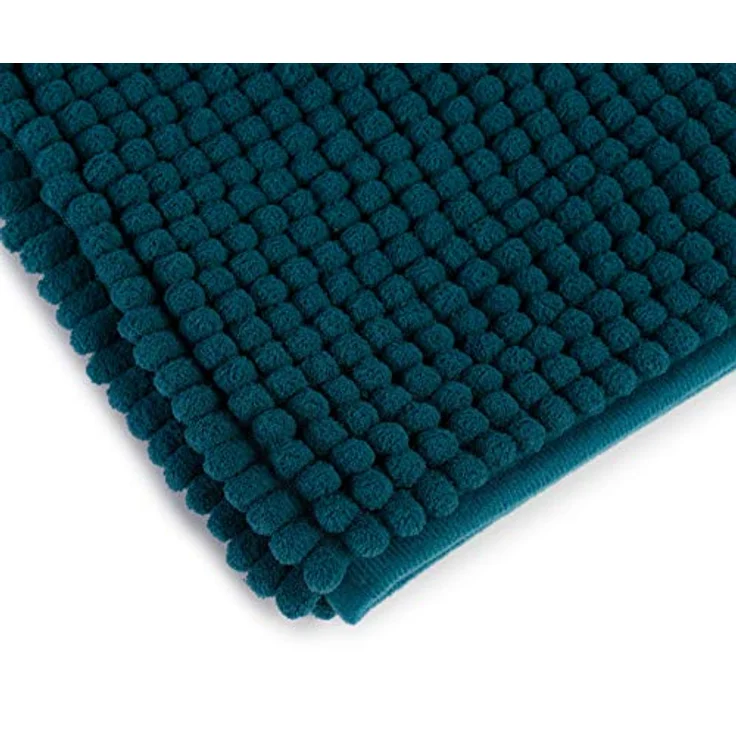 Gözze Anti-Rutsch-Badematte, Superweich aus 100% Mikrofaser, 70 x 120 cm, petrol, Pflegeleicht und für Fußbodenheizung geeignet – Bild 5