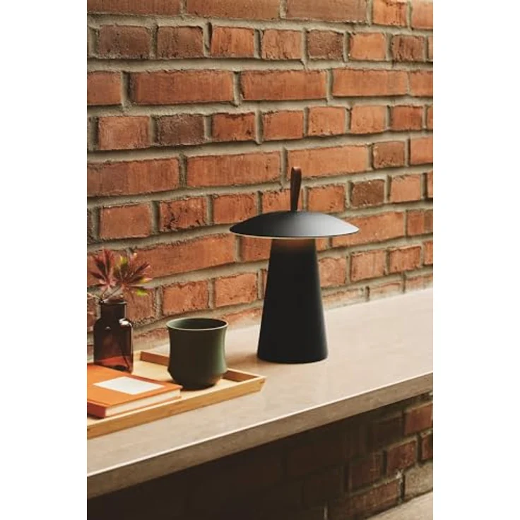 Nordlux Ara To Go 2, mobile Tischlampe schwarz mit IP54, 240lm und Akku – Bild 2