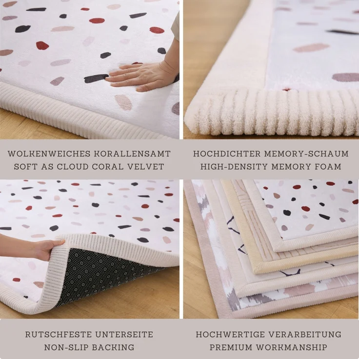 Hakuna Matte Kinderteppich mit Memory-Schaum, dicke & weiche Spielmatte 2,5 cm, Krabbelmatte, Höhe: 25 mm, Extra weich, Roll-_oder_faltbar, Hypoallergen, Schaumstoff – Bild 4
