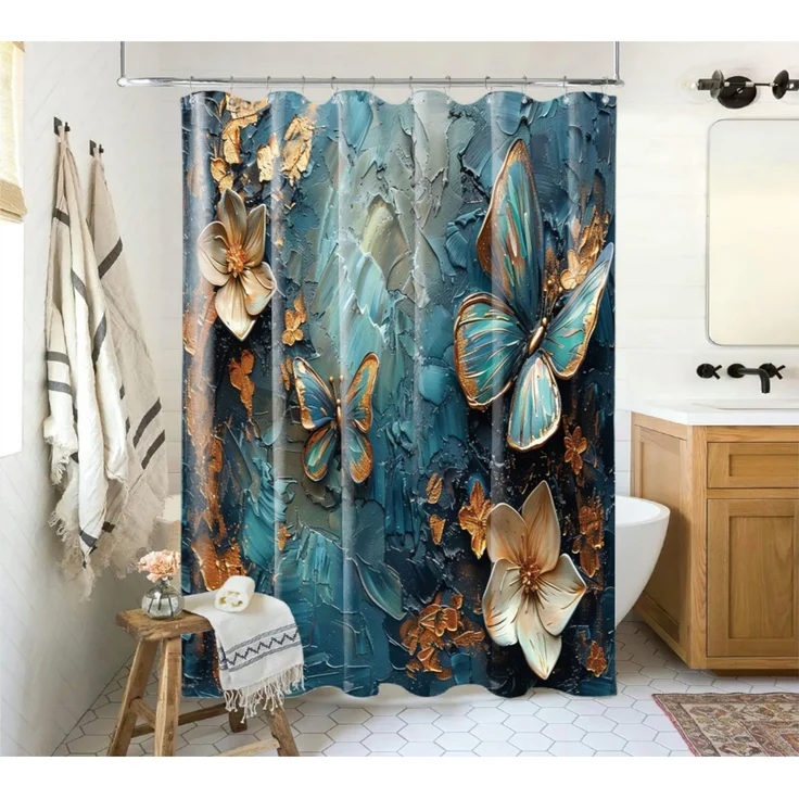 Sanilo Duschvorhang mit Motiv, viele schöne Duschvorhänge zur Auswahl, Breite 180 cm, 100% wasserdicht, Anti-Schimmel-Effekt, hochwertige Qualität – Bild 2