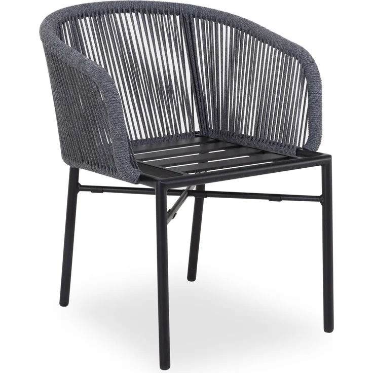 Gartenstuhl SANSIBAR KOPENHAGEN BHT 59x75x64.50 cm grau Stapelstuhl Klappstuhl – Bild 2