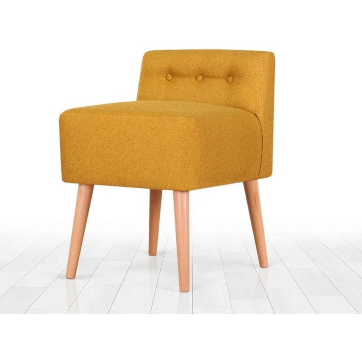 Hanah Home 'Moouv 9101 - Mustard' Pouffe, Senf, 43 x 43 cm – Bild 2