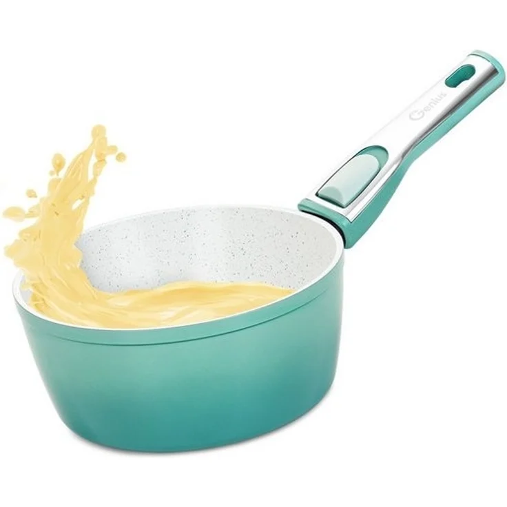 Genius Kasserolle Cerafit Revolution Stielkasserolle Ø 18 cm Antihaftbeschichtung, Keramik (1 ner), Innovative ThermoSpeed-Induktions-Technologie – Bild 4