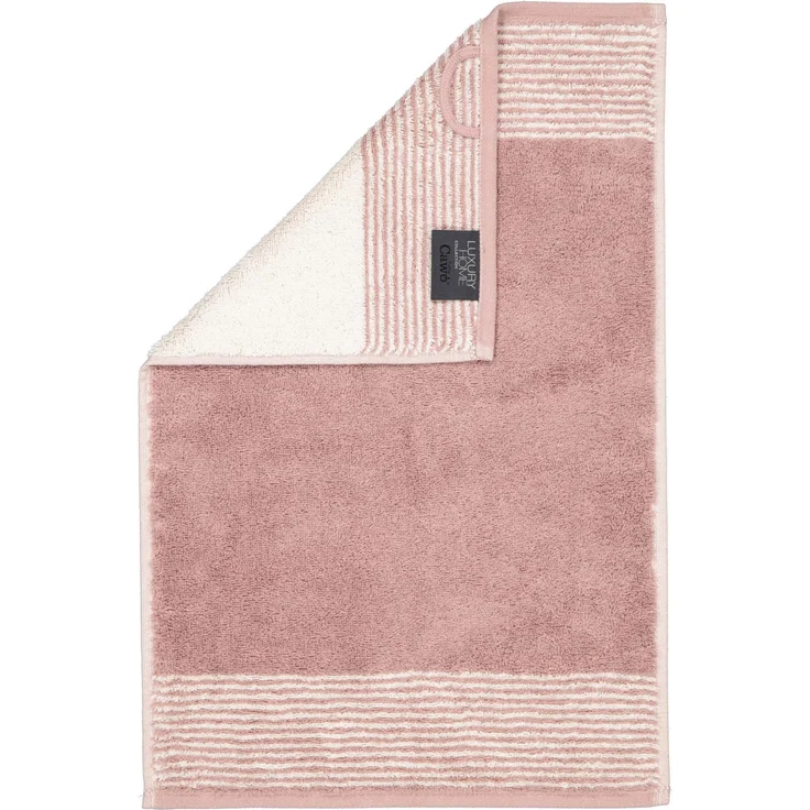 CAWÖ Gästetuch, 3er Pack - Luxury Home, C Two-Tone, Walkfrottier Magnolie 30x50cm – Bild 2
