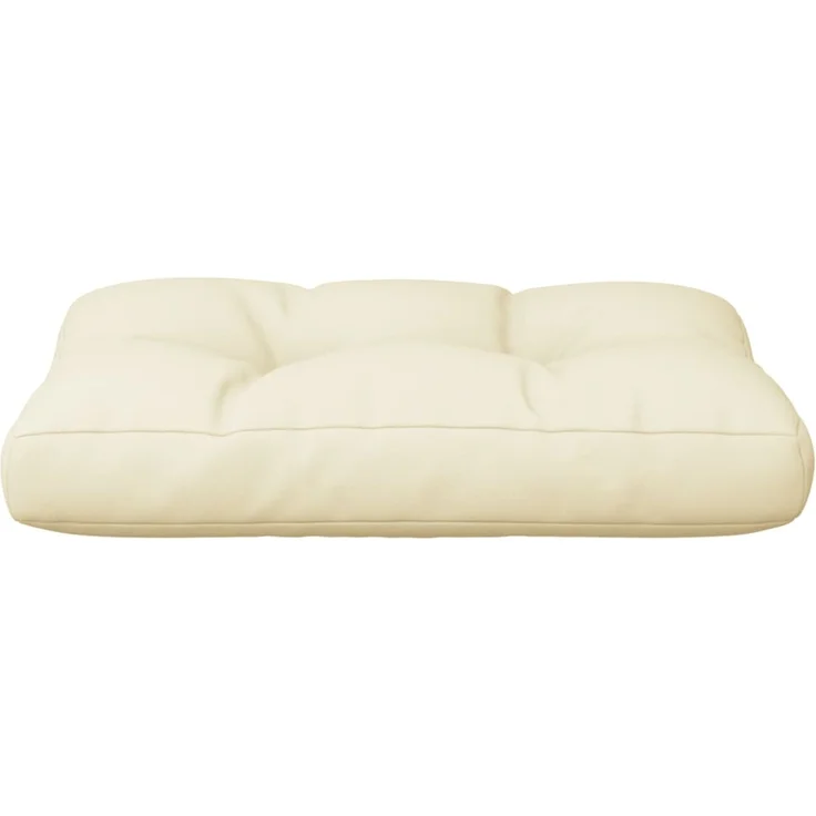 vidaXL Palettenkissen Creme 50 x 40 x 12 cm Stoff – Bild 4