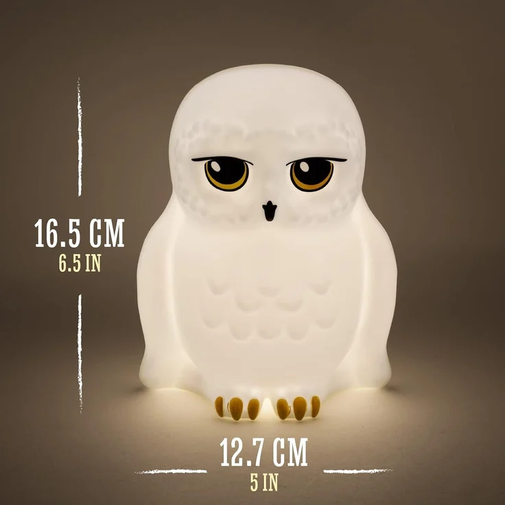 Harry Potter Hedwig Nachtlicht - Offiziell lizenziertes Harry Potter Dekogeschenk, tragbares Stimmungslicht für Kinder, batteriebetrieben, Black – Bild 5