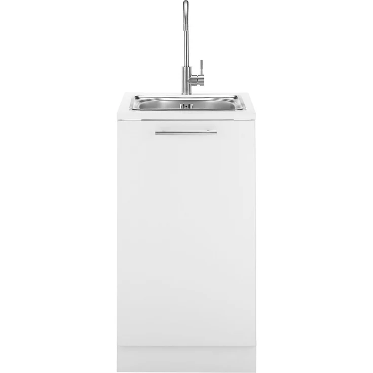 Spülenschrank >LAUNDREEZY< in weiß, Holzwerkstoff - 50x93x68cm (BxHxT) – Bild 6