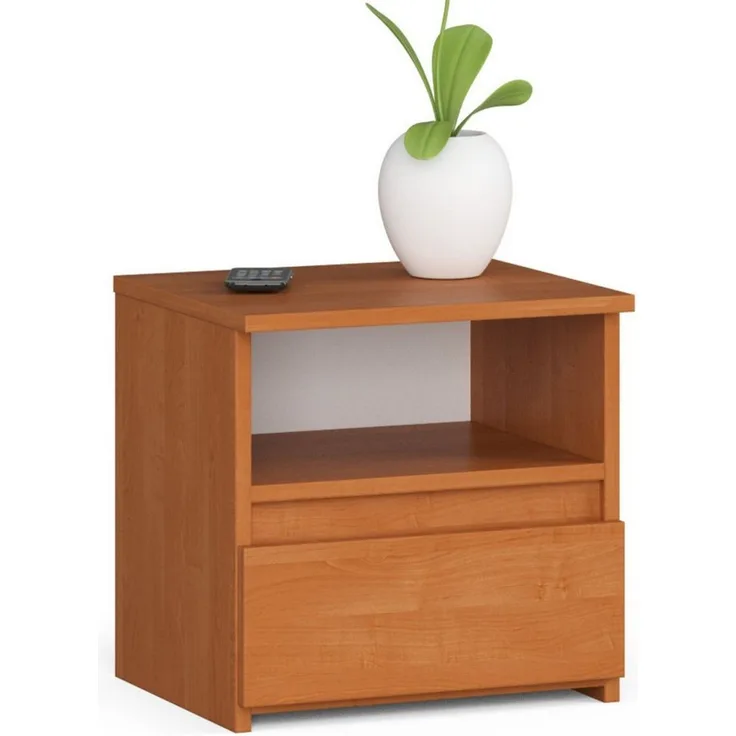 Home Collective Kommode 40 cm breit Holz Highboard Sideboard für Flur Schlafzimmer Wohnzimmer (Mehrzweckschrank Schrank schmal Kommode Schlafzimmer mit Schubladen), Kinderzimmer Organizer, 40 cm hoch mit 1 Schublade Erle