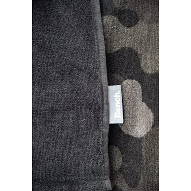 Bench Strand- und Saunatuch, Nature Inspired, 80x180 cm, 100 % Baumwolle, Velours, Mit Aufhänger, Farbe: Grau Tarnmuster, Art. Nr.: 6112608537 – Bild 3