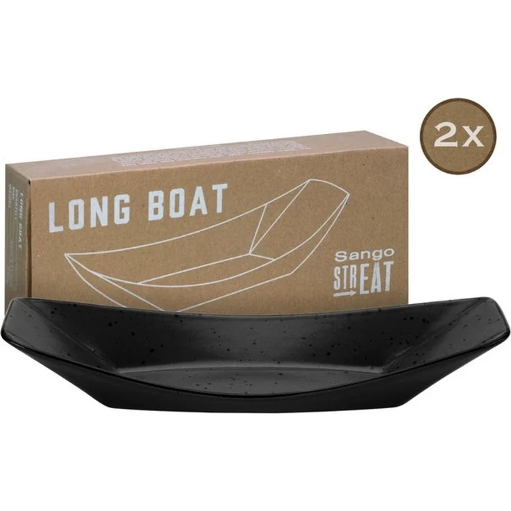 Streat Food Schwarz, Boat 2-tlg 30 cm (mo) – Bild 3