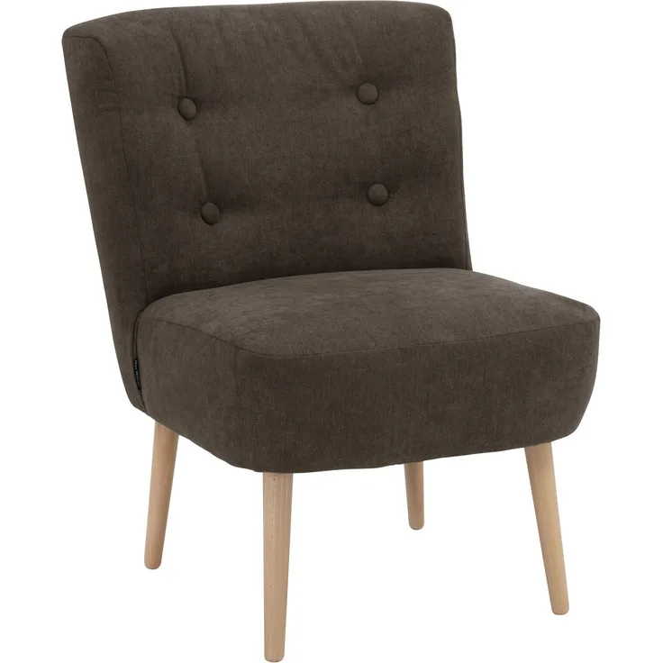 Sessel Kamle Bezug Flachgewebe Buche natur / schoko 21646