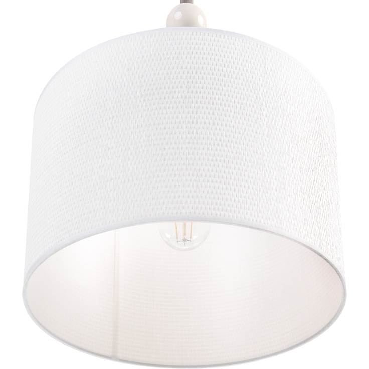 Hängeleuchte LOKY Metall Weiß Beige – Bild 6