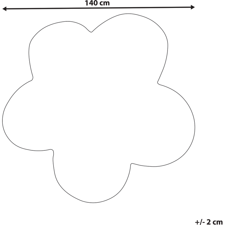 Teppich KOKKINI Violett ø 140 cm Wolle – Bild 2