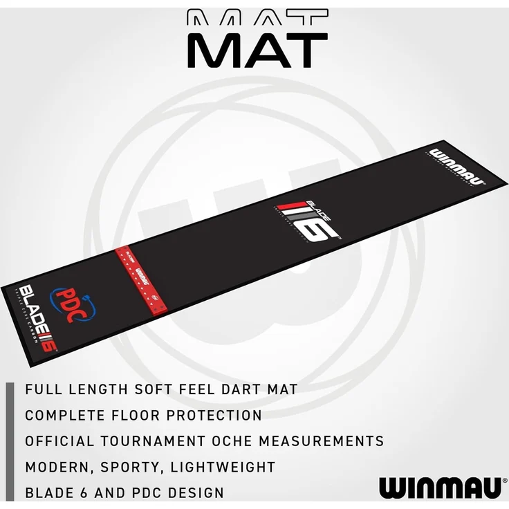 Winmau Dartmatte Dartmatte Pro Zone Precision Blade 6 8215, Mat Dartteppiche Matte für Dartscheiben Boards – Bild 4
