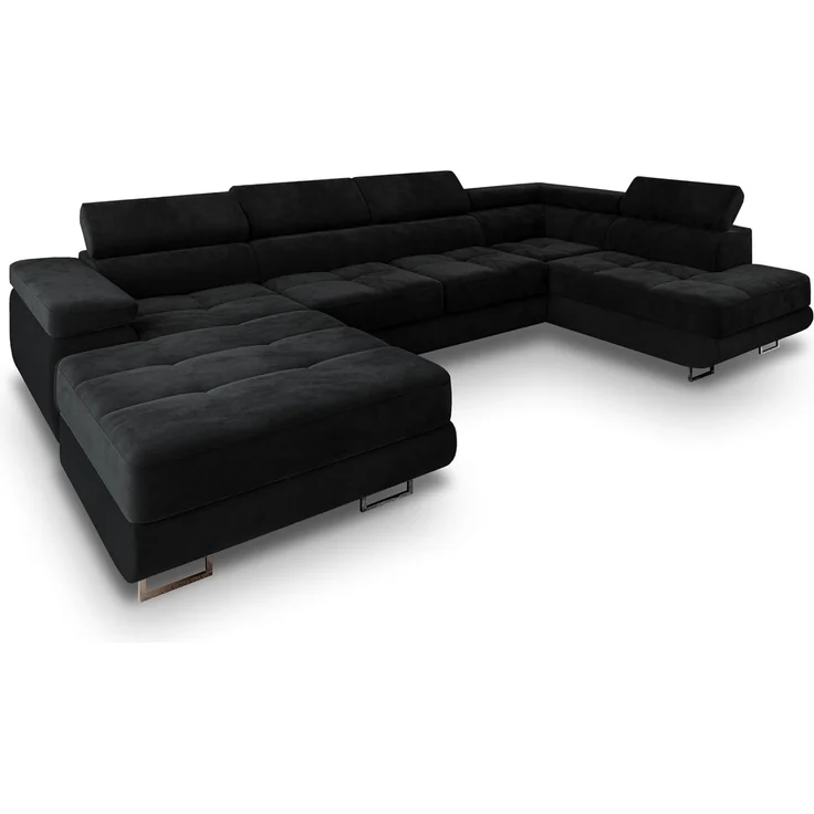 Masseno Ecksofa CASONE mit Schlaffunktion U-Form, Sofa mit Bettkasten – Bild 1