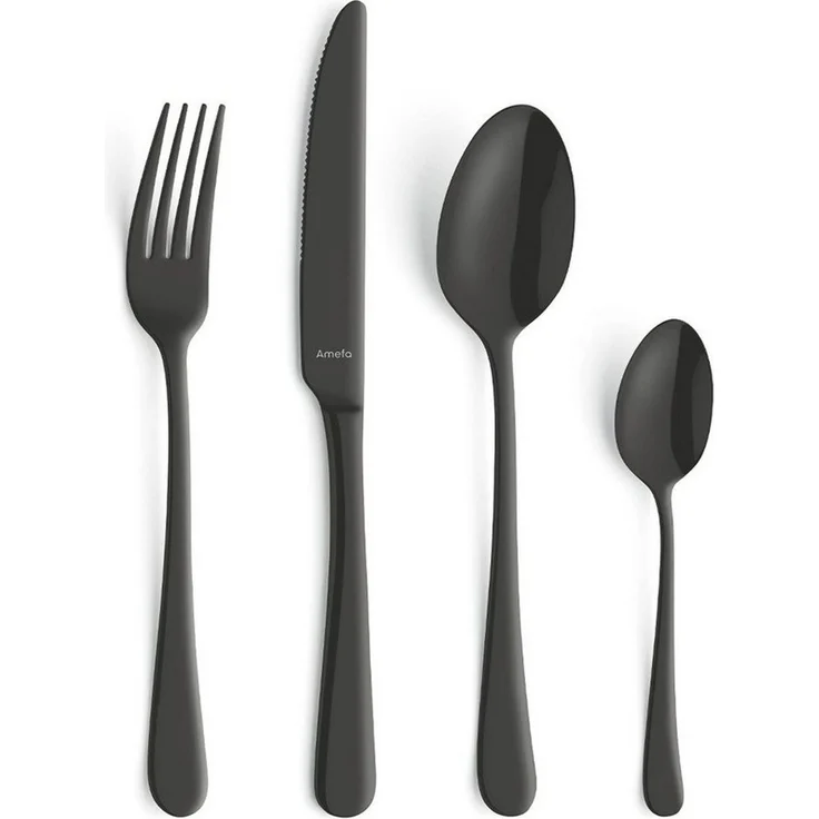 Amefa AUSTIN Besteckset 16-teilig PVD schwarz mattiert – Bild 1