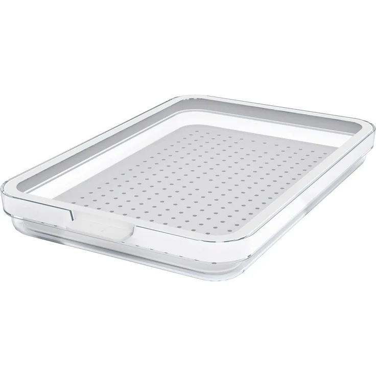 ROTHO Kühlschrankorganizer „Cauma“ 1,3 l – weiß, hochtransparent, mit herausnehmbarem Einsatz & wendbarem Deckel, kombinierbar, schützt Speisen vor Feuchtigkeit & hält länger frisch – Bild 5