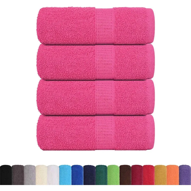 vidaXL Waschtücher FROGN 4 Stk. Rosa 30x30 cm 360 g/m² 137041 – Bild 2