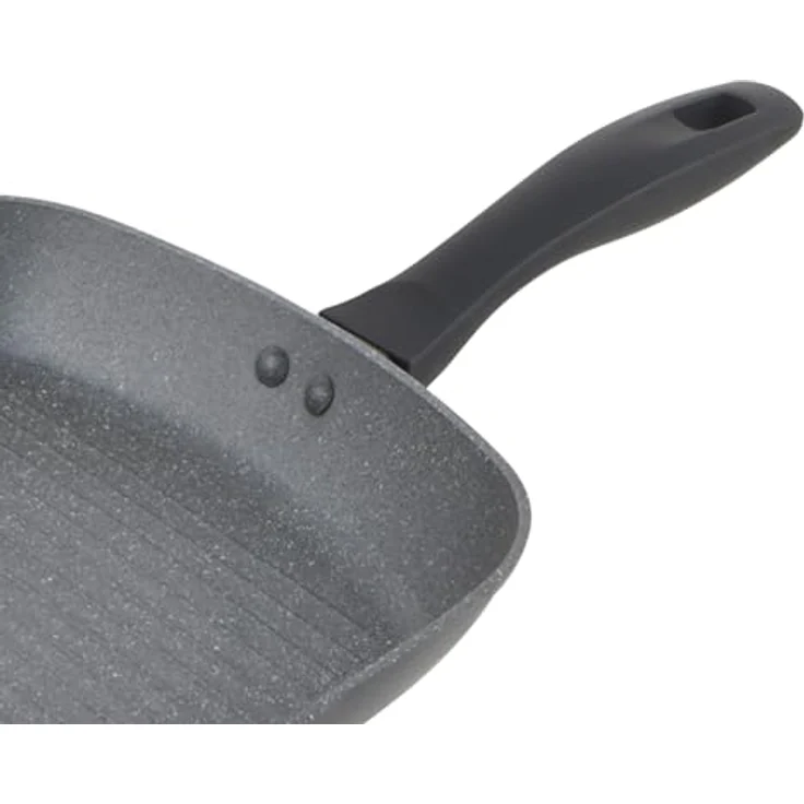Russell Hobbs RH02813EU7 Metalllic Marble Grillpfanne - Antihaftpfanne, 28cm Universal Bratpfanne, Grillen, Anbraten, Induktionskochfeld geeignet, Kochen mit wenig bis kein Öl für gesunde Mahlzeiten – Bild 11