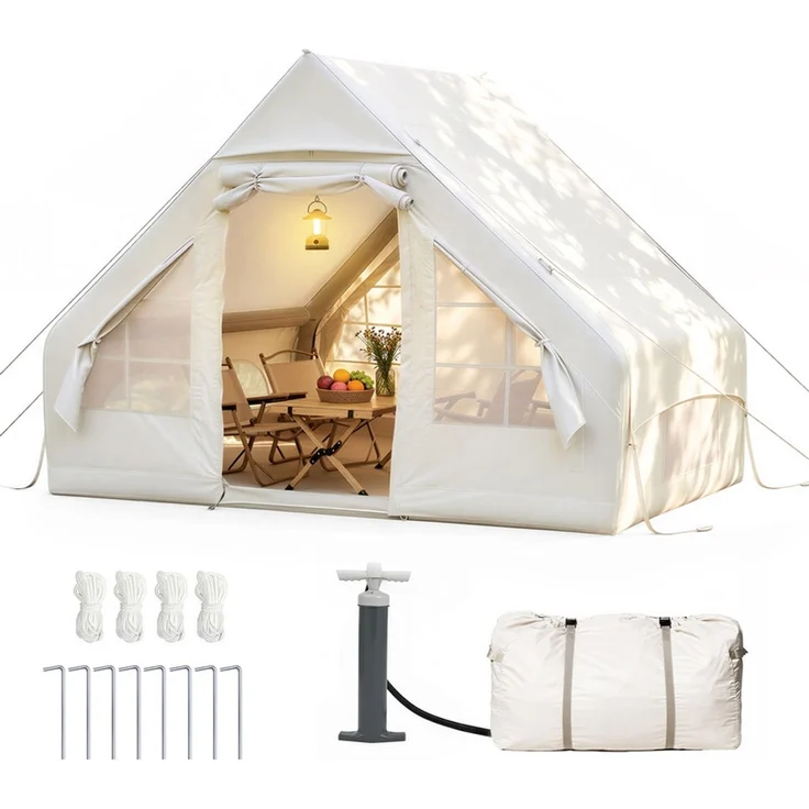Hawthyhome Faltpavillon 3x3m Pop Up Partyzelt, wasserdicht & UV-Schutz 50+, One-Touch-Schnellaufbau, 3 Höhenstufen, stabiles Kohlenstoffstahl-Gestell, inkl. Tragetasche, für Garten, Camping & Outdoor, Blau – Bild 3