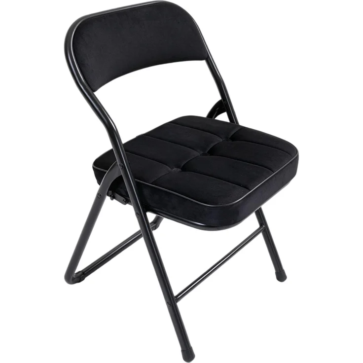Abrihome Klappstühle 2er-Set mit Kissen, Esszimmerstühle, tragbar, Schwarz, für Küche, Büro, Party – Bild 7