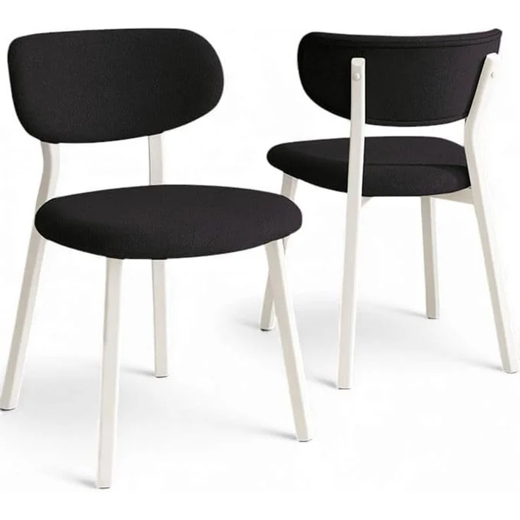 Skye Decor 'Toldy - Anthracite, White' Stuhlset (4-teilig), Anthrazit / Weiß, 46 x 85 x 45 cm – Bild 1