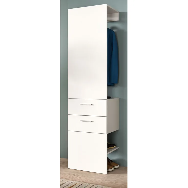 Garderobe Carry in weiß 52 x 190 cm