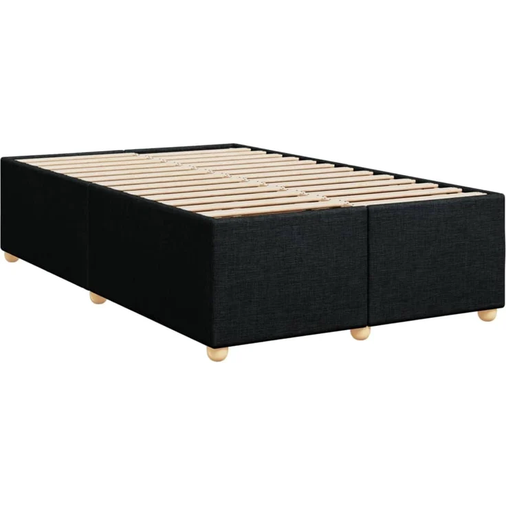 vidaXL Bettgestell ohne Matratze Schwarz 120x200 cm Stoff 3284724 – Bild 3