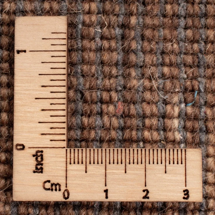 Gabbeh Teppich - Softy - Uni 150x150 cm - braun - rund – Bild 5