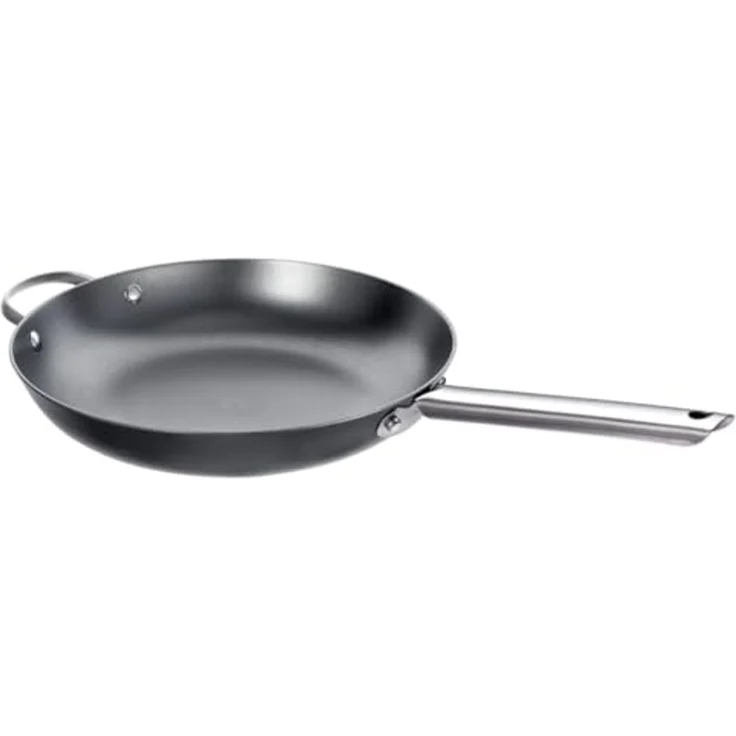 Schulte-Ufer Iron-Star Bratpfanne, Eisenpfanne, Pfanne, Eisen, Schwarz, 30 cm, 1450-30 i – Bild 1