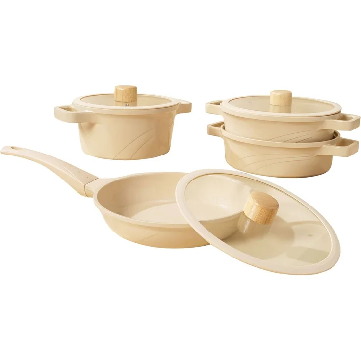 Hermia Concept 'Vetta - Cream' Topfset (10-teilig), Creme, Ø 24 cm – Bild 8