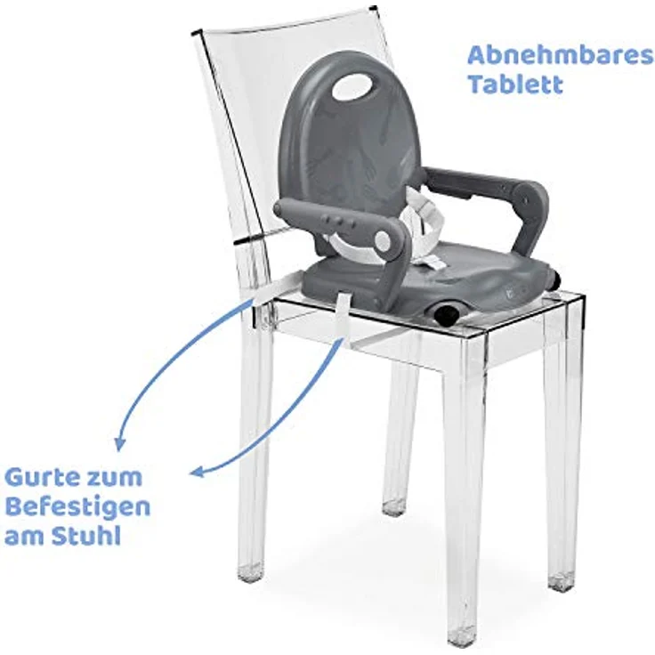 Chicco - Sitzerhoehung Pocket Snack grau – Bild 8