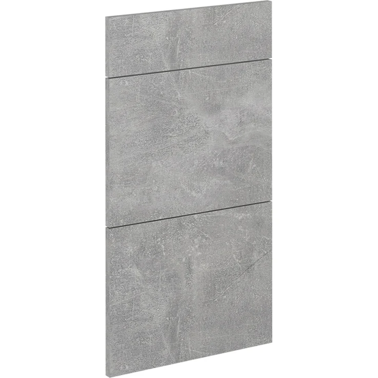 Küchenfront R-Line Beton 39.6 x 70.4 cm Möbelfront für den Schubladenunterschrank Vicco – Bild 1