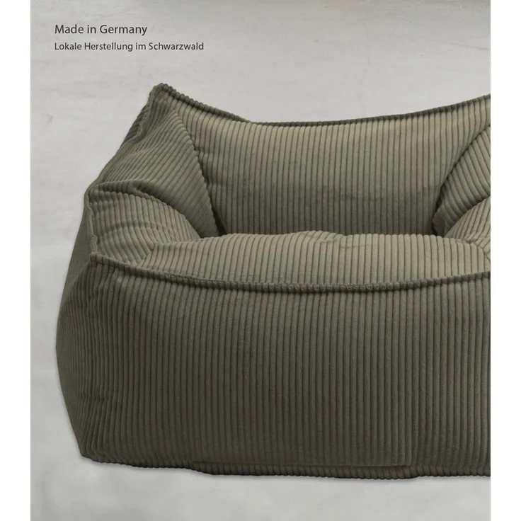 mokebo Sitzsack Der Lümmel (aus Cordstoff), gemütlicher Cordsessel oder Armlehnensessel in Grün – Bild 2