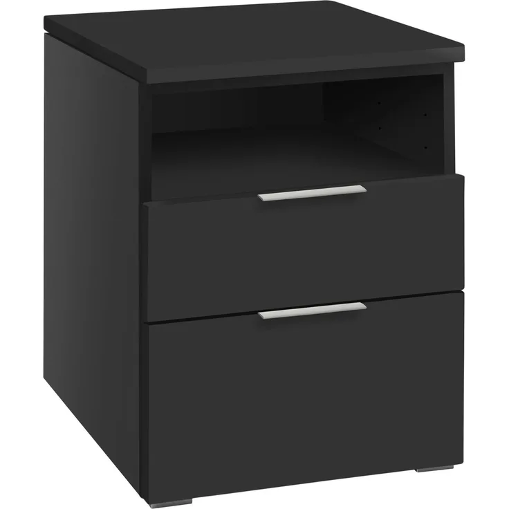 Dowe Nachtisch schwarz Holzwerkstoff 13cm x 43cm x 42cm