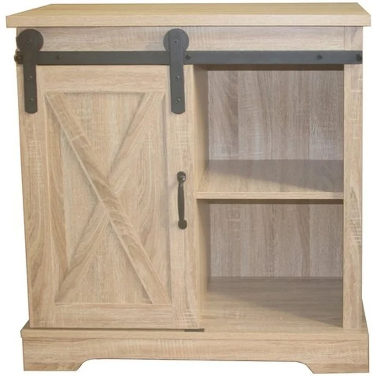HTI-Living Kommode Kommode mit Schiebetür Thekla Landhaus Sonoma (Stück, 1 St, 1 Schrank ohne Dekoration), Sideboard Buffetschrank – Bild 2